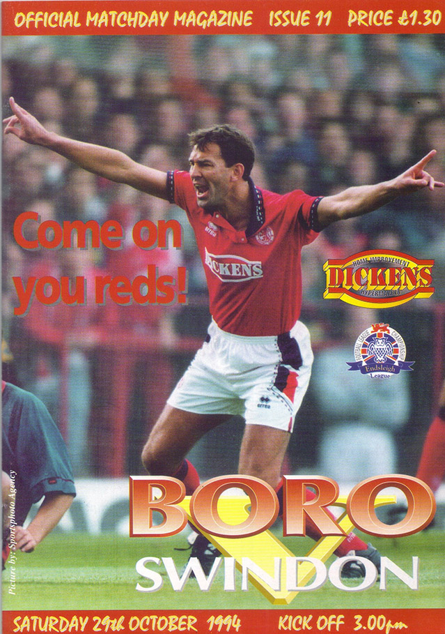 <b>Saturday, October 29, 1994</b><br />vs. Middlesbrough (Away)